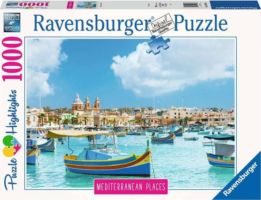 Puzzle copii si adulti Malta 1000 piese Ravensburger