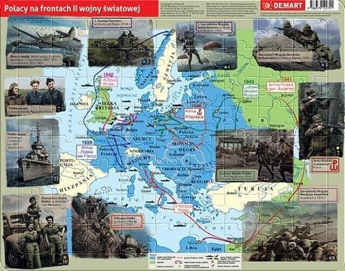 Puzzle Demart Frame - Stâlpi pe fronturile celui de-al Doilea Război Mondial