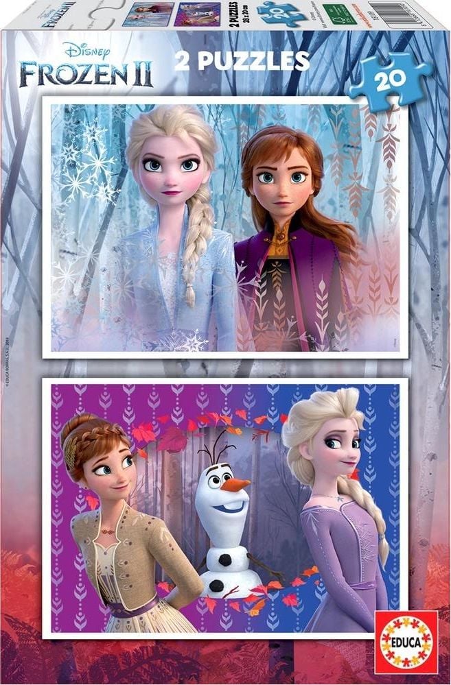 Puzzle Educa - Disney Frozen II, 2x20 piese