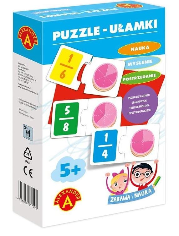 Puzzle Fractions, Alexander, 48 piese