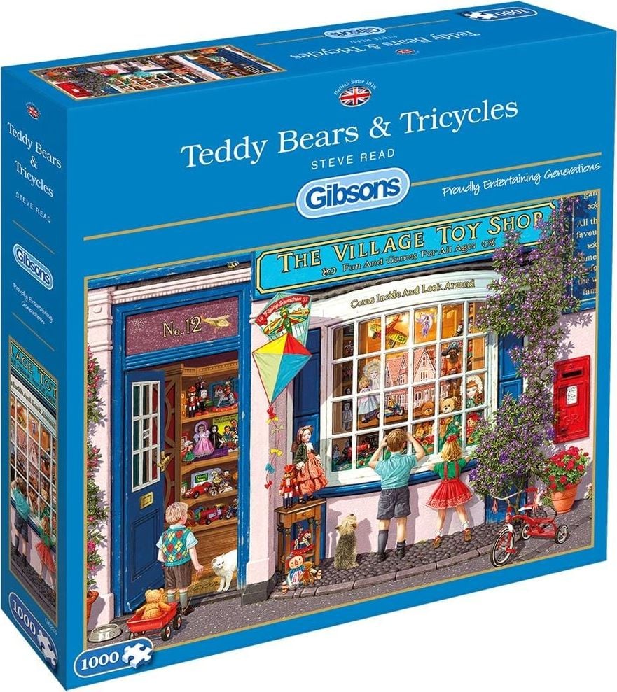 Puzzle Gibsons - Teddy Bears &amp; Tricycles, 1.000 piese (65066)