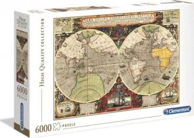 Puzzle, Harta nautica, 6000 piese, Multicolor