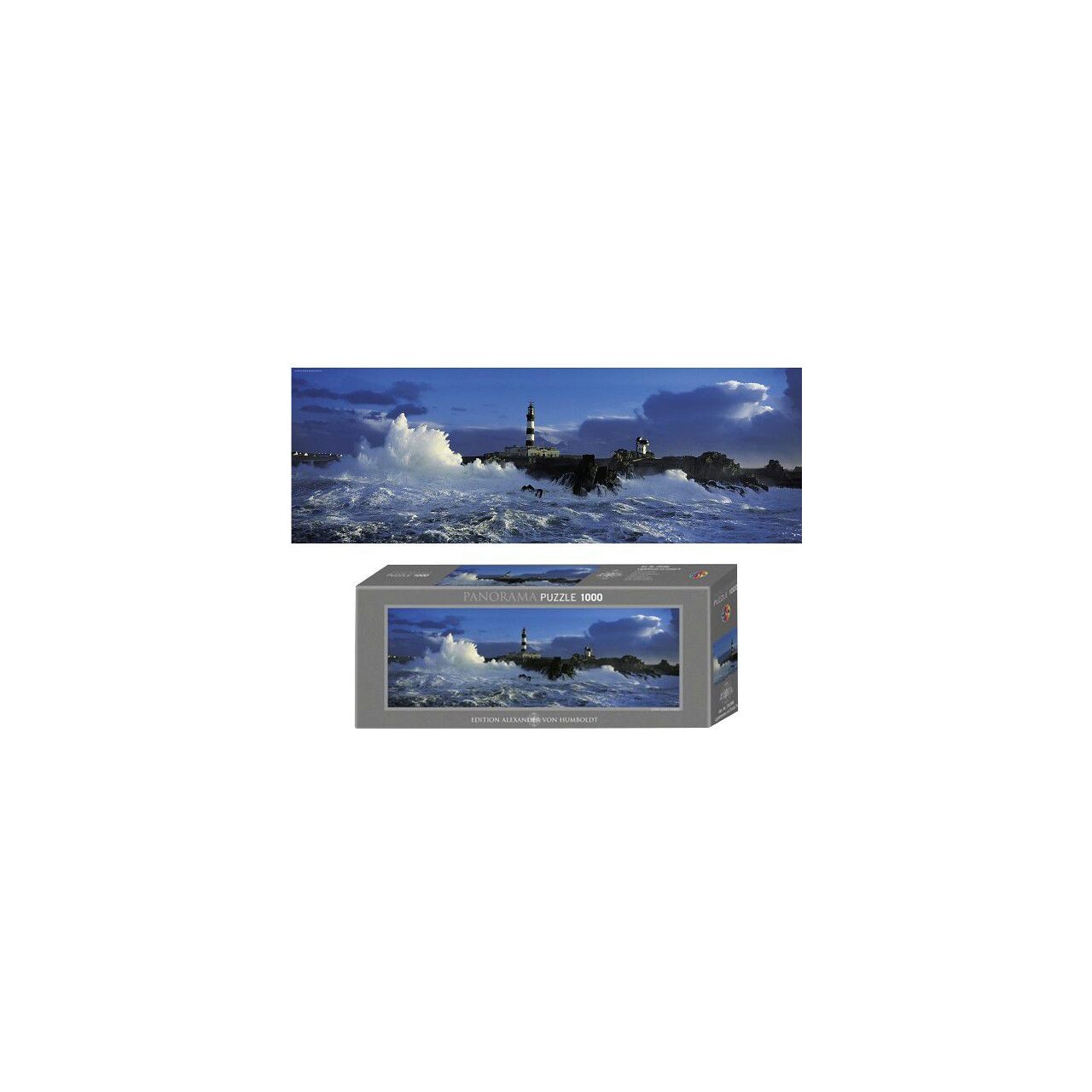 Puzzle panoramic Heye - Jean Guichard: Creach Lighthouse, Brittany, France, 1.000 piese (4946)