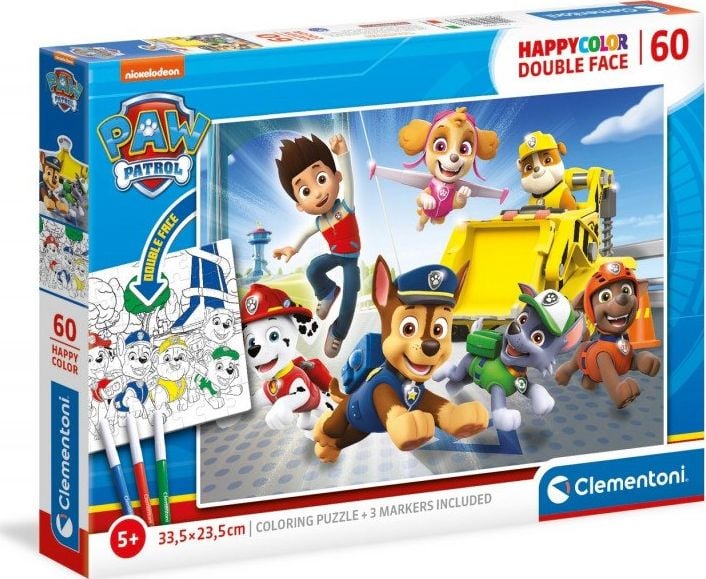 Puzzle Paw Patrol, Clementoni, 60 piese, Multicolor