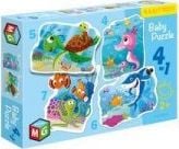 Puzzle pentru copii, Multigra, Viata marina, Multicolor