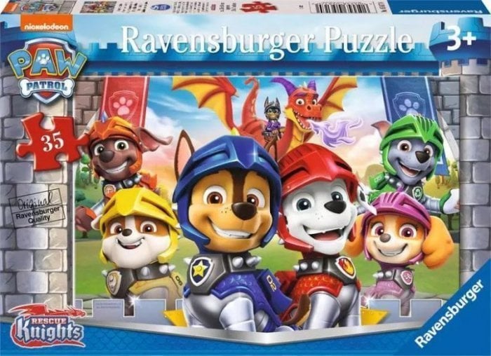 Puzzle Ravensburger 35 de cavaleri Paw Patrol