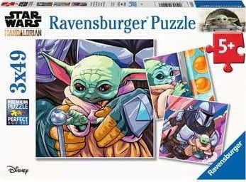 Puzzle Ravensburger 3x49 piese mandaloriene