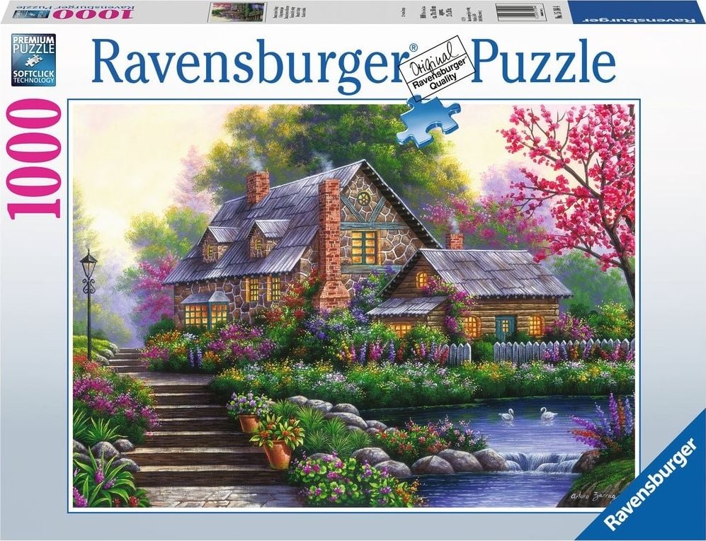 Puzzle Ravensburger - Cabana romantica, 1000 piese