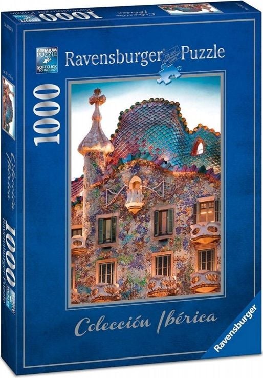 Puzzle Ravensburger - Casa Batlló, Barcelona, 1.000 piese (19631)