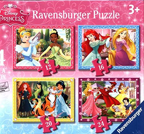 Puzzle Ravensburger Disney Princess 4 in a Box, 12, 16, 20, 24 piese