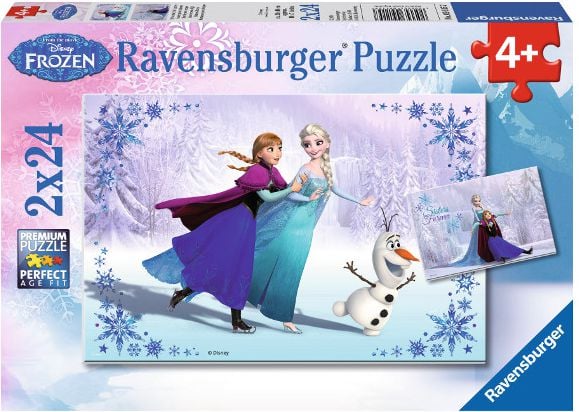 Puzzle Ravensburger Frozen 2x24 piese