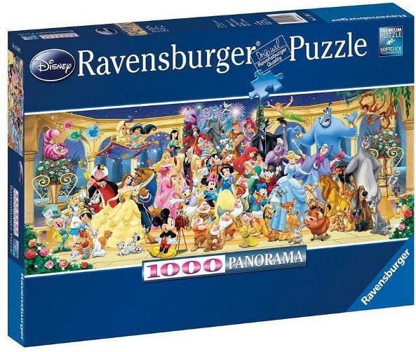 Puzzle Ravensburger Panorama - Personajele Disney, 1000 piese
