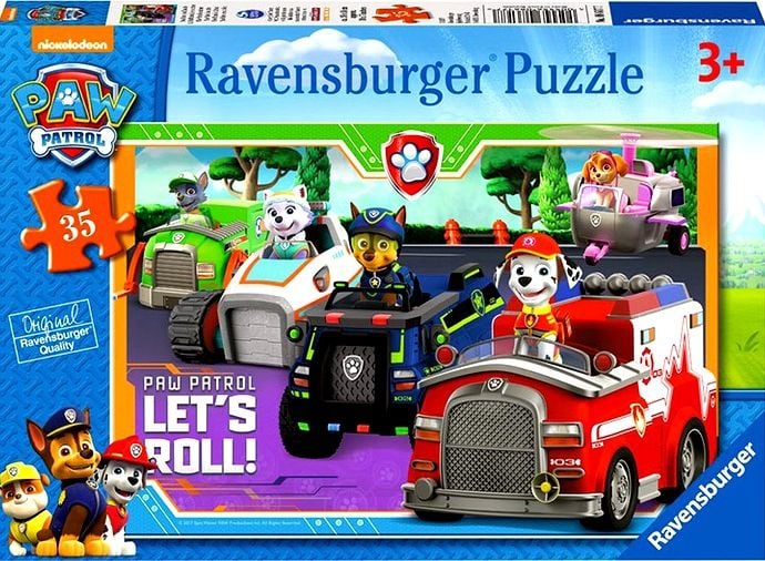 Puzzle Ravensburger - Patrula Catelusilor, 35 piese (08617)