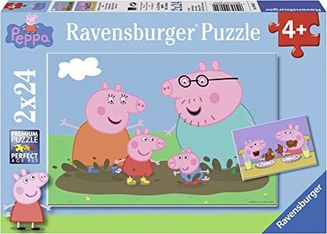 Puzzle Ravensburger - Peppa Pig, 2x24 piese (09082)