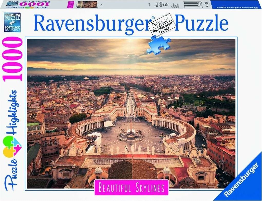 Puzzle Ravensburger - Rome, Italy, 1.000 piese (14082)