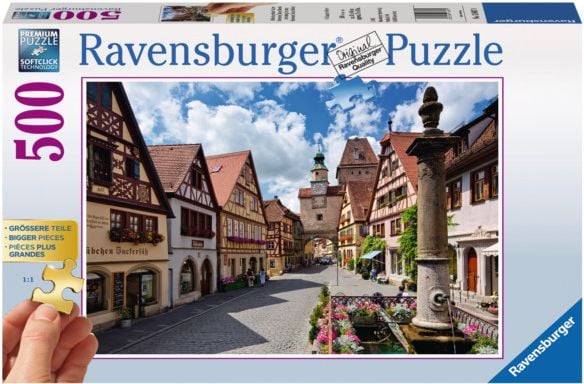 Puzzle Ravensburger Rothenburg, 500 Piese