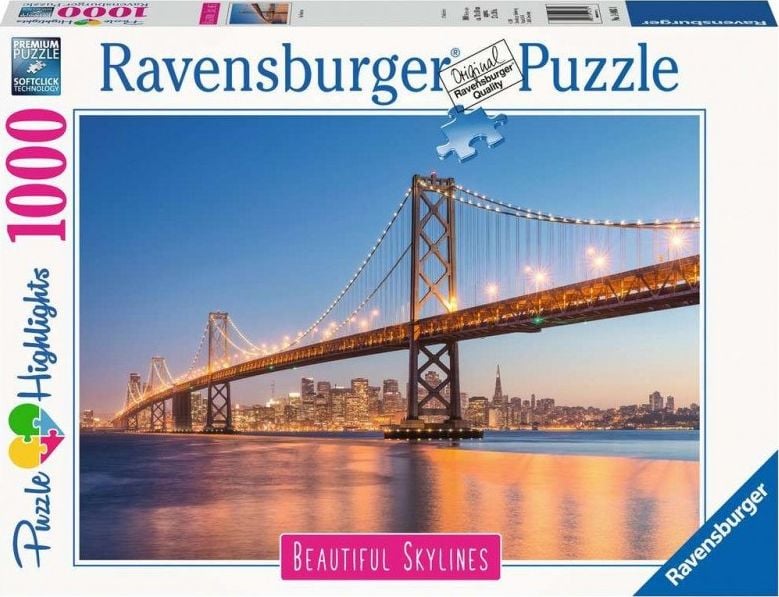 Puzzle Ravensburger - San Francisco, 1.000 piese (14083)