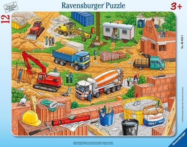 Puzzle Ravensburger - Santier, 12 piese (06058)