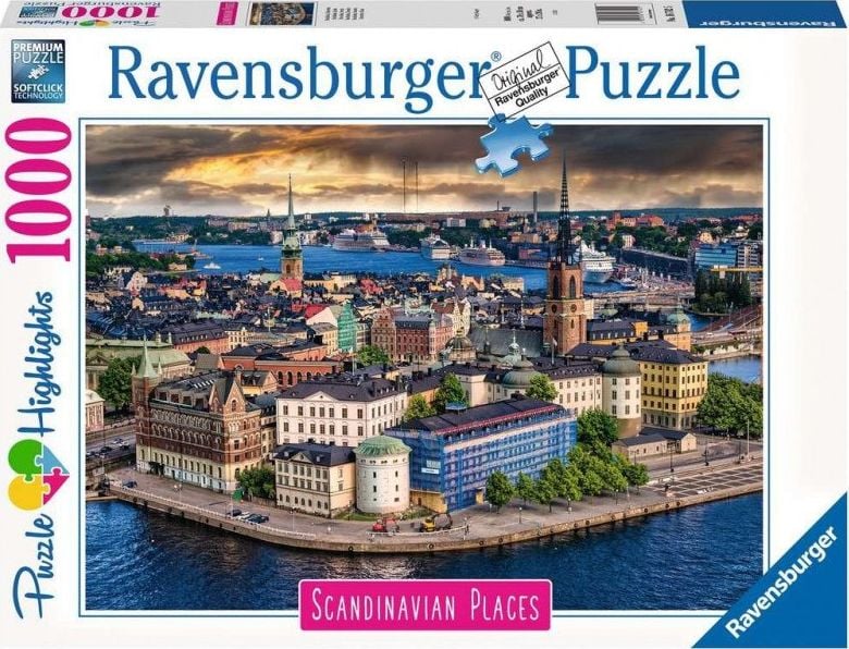 Puzzle Ravensburger Stockholm Suedia 1000 de Piese