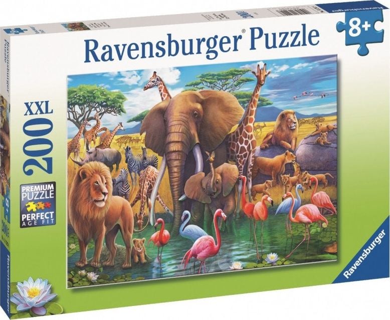 Puzzle Ravensburger XXL - Animale din Africa, 200 piese