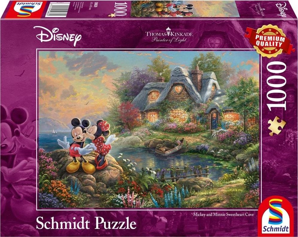 Puzzle Schmidt 1000 Thomas Kinkade : Disney Sweethearts Mick