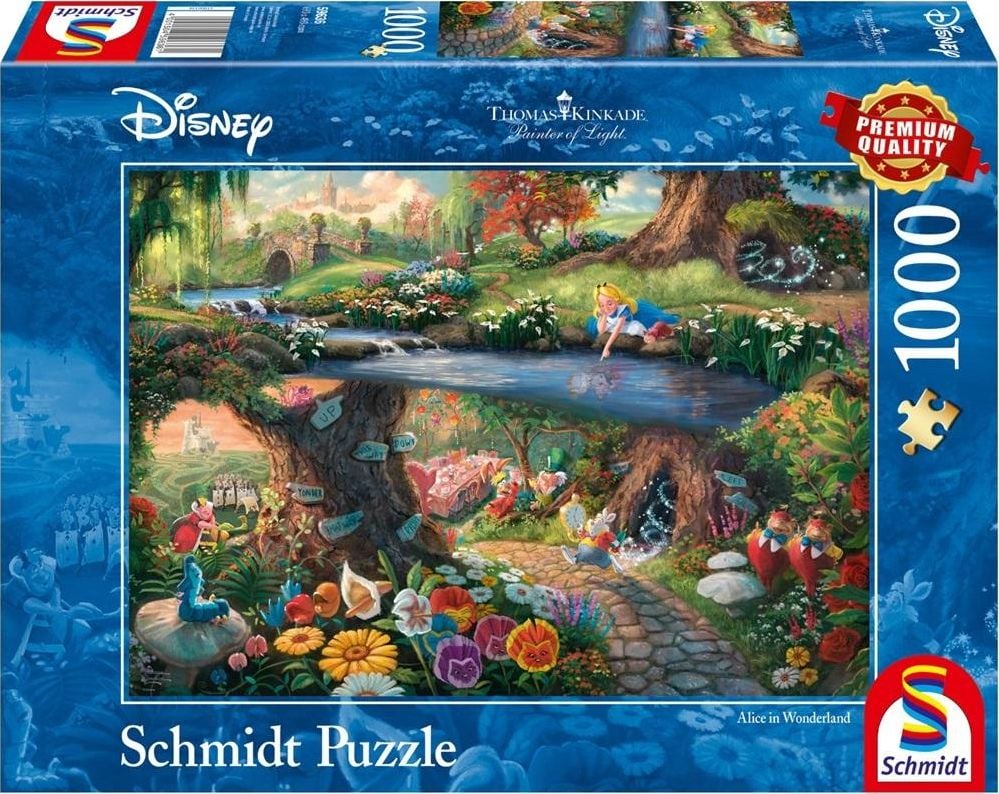 Puzzle Schmidt - Thomas Kinkade - Disney, Alice In Wonderland, 1.000 piese (59636)