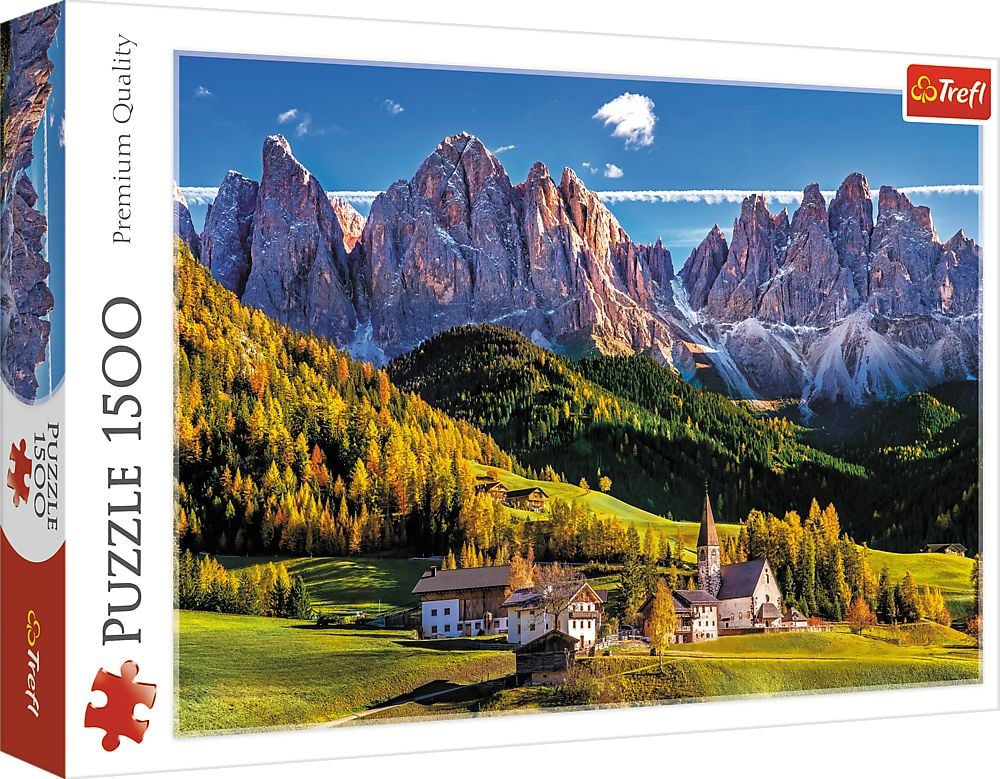 Puzzle Trefl 1500piese - Val di Funes, Dolomiti, Italia