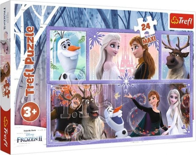 Puzzle Trefl 24 Maxi Frozen2 O lume magica - TREFL 24M Multicolor
