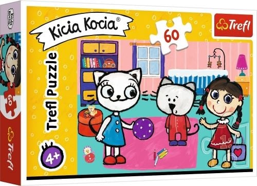 Puzzle Trefl 60 piese - Kittykit with friends