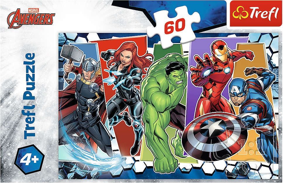 Puzzle Trefl, Invincibilii Avengers 60 piese