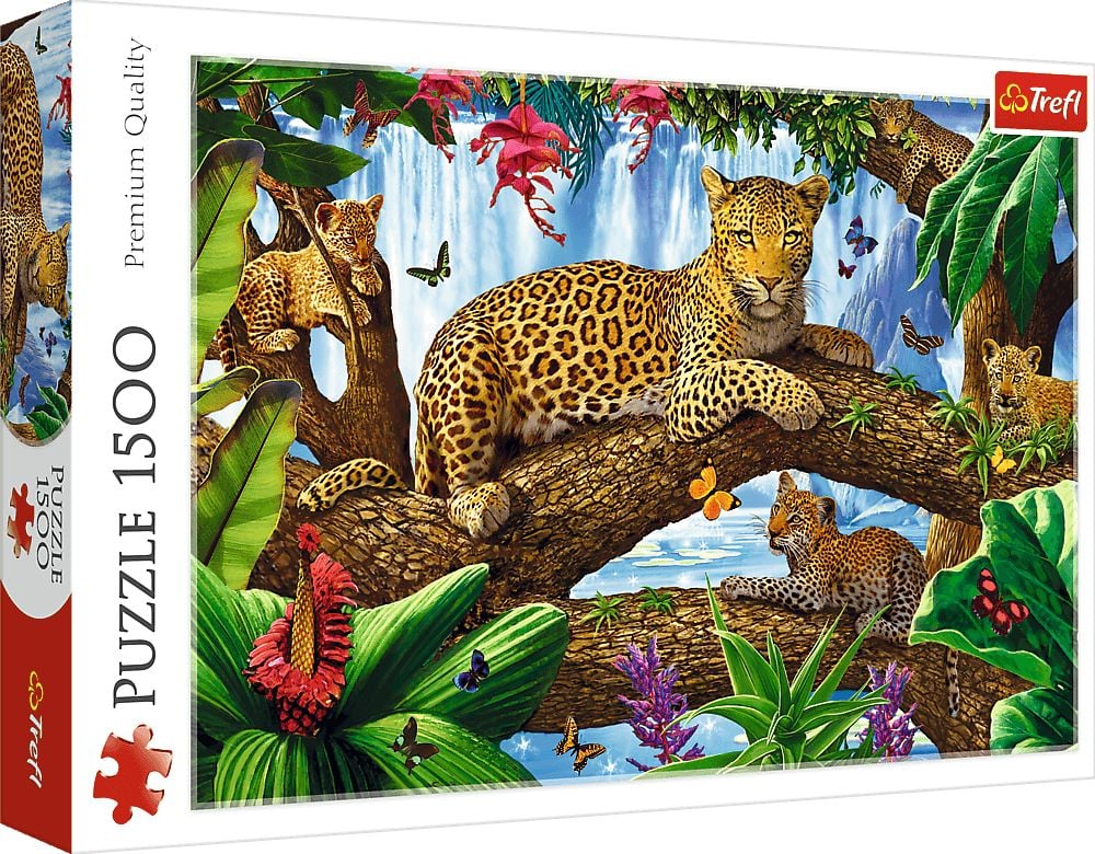 Puzzle Trefl, Jaguar intr-o pauza odihnitoare, 1500 piese