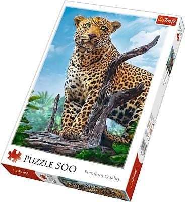 Puzzle Trefl, Leopard in Savana, 500 piese