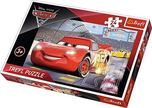 Puzzle Trefl Maxi, Campionul Mcqueen Cars 3, 24 piese