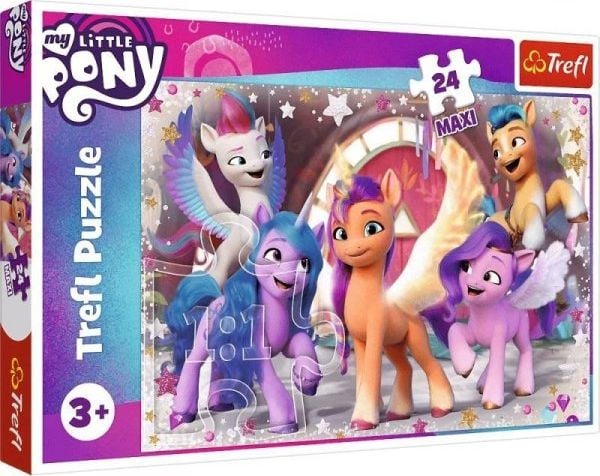 Puzzle Trefl Maxi - My Little Pony, Bucuria Poneilor, 24 piese