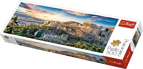 Puzzle Trefl Panoramic cu 500 de piese - Acropolis, Atena