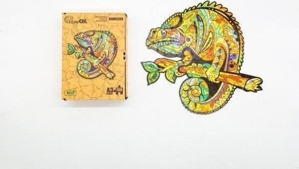 PuzzleOK Puzzle eco din lemn 130 Cameleon A3