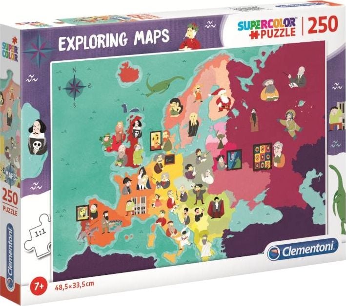 Puzzle-uri 250 articole Hărți explorarea mare de oameni din Europa