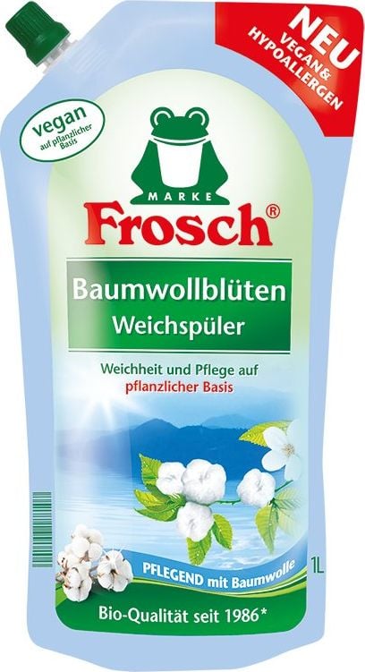 Balsam de rufe - Frosch skalbinių minkštiklis medvilnės Ziedu kvapo 1000 ml