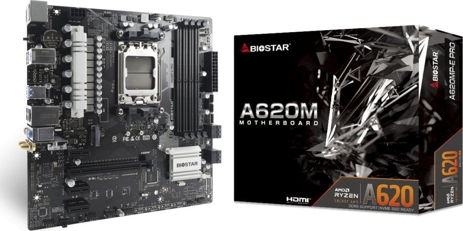 Płyta główna Biostar Biostar A620MP-E PRO płyta główna AMD A620 Gniazdo AM5 micro ATX