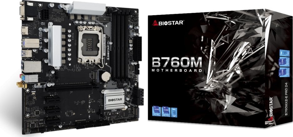 Płyta główna Biostar Biostar B760MX2-E Pro D4 (B760,S1700,mATX,DDR4)