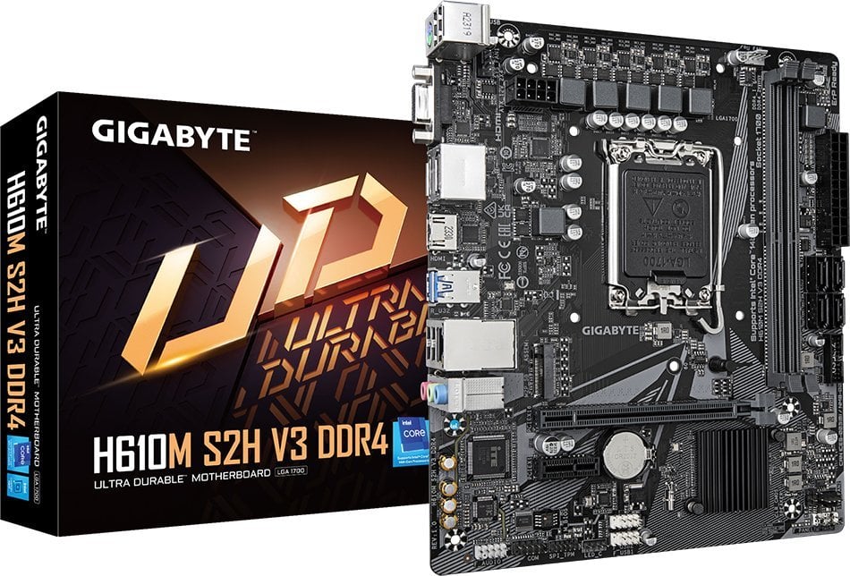 Płyta główna Gigabyte Gigabyte H610M S2H V3 DDR4 płyta główna Intel H610 Express LGA 1700 micro ATX