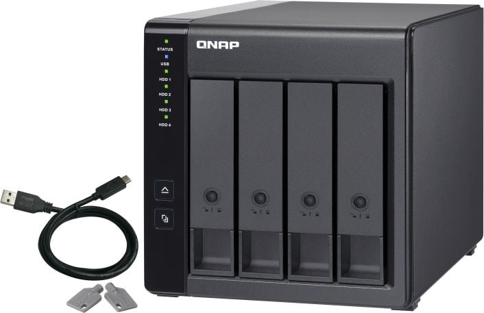 NAS - QNAP expansion 4 Bay USB Type-C Direct Attached Storage with Hardware RAID