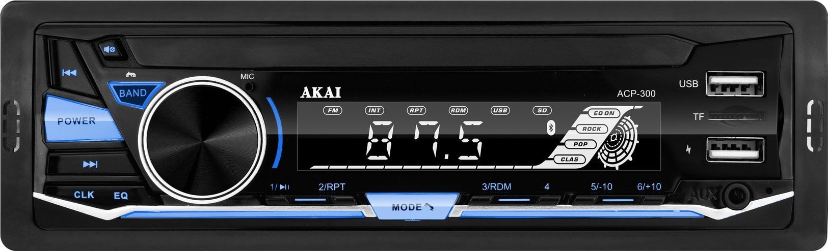 Radio, CD, DVD player auto - Radio auto Aiwa Radio auto cu BT și USB dual AKAI ACP-300