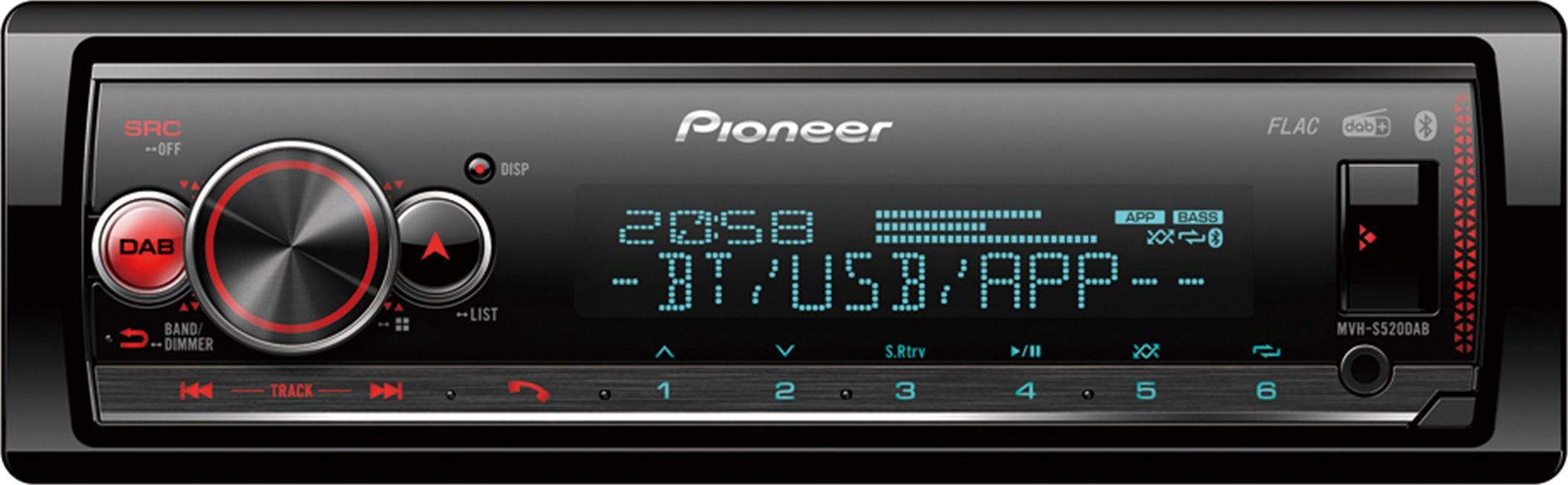 Radio auto Pioneer MVH-S520DAB