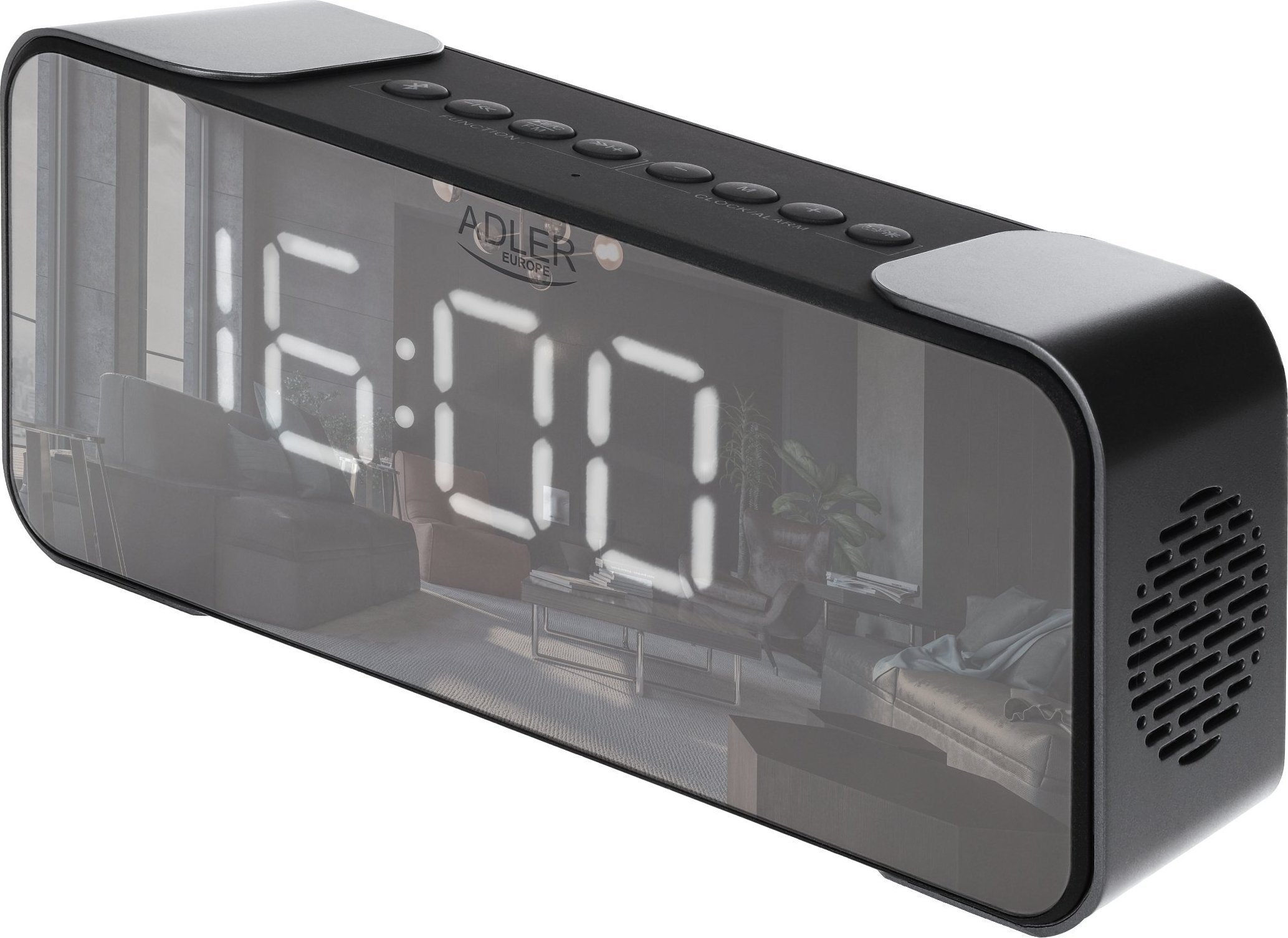 Radio ceas cu alarmă Adler Radio cu ceas AD1190 argintiu