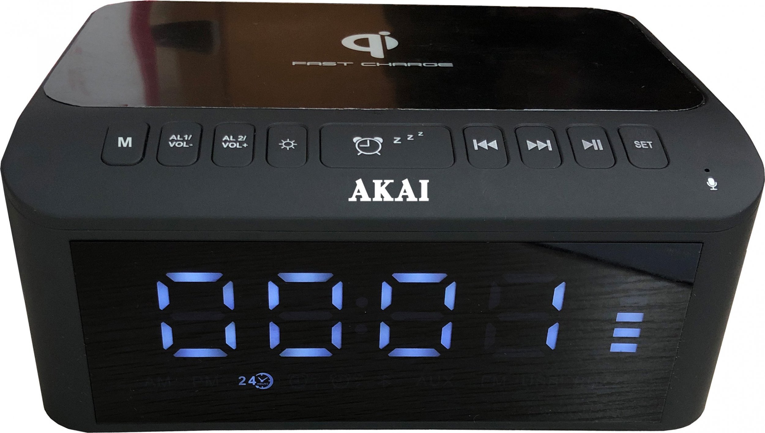 Radio cu ceas Aiwa Radio cu ceas cu încărcător wireless AKAI ACRB-1000
