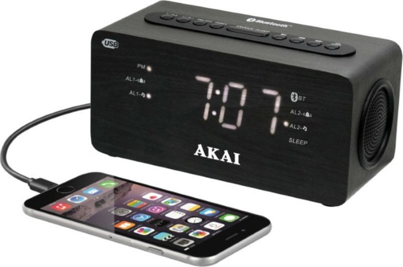 Radio cu ceas Akai Radio cu ceas cu alarmă duală și BT AKAI ACR-2993