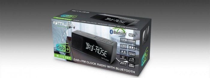 Radio cu ceas cu alarmă Muse DAB+ MUSE M-172 DBT