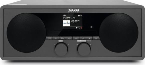 Radio cu ceas, DIGITRADIO 451 CD IR, DAB +, FM si Internet, CD drive, USB, WLAN, UPnP, Bluetooth, 30W, Negru