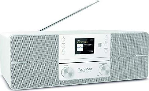 Ceasuri si Radio cu ceas - Radio cu ceas TechniSat Digitradio 371CD, 10W, Stereo, DAB+, CD player, USB, Bluetooth, ecran TFT, alb